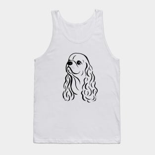 American Cocker Spaniel (Black and White) Tank Top